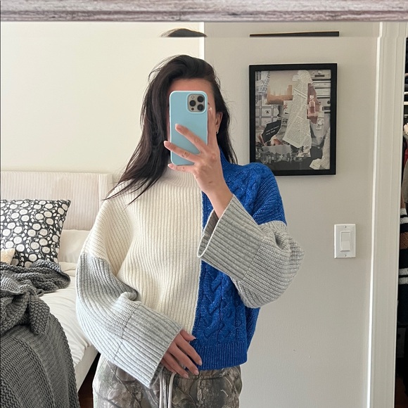 Express Color Block Sweater - Picture 3 of 9